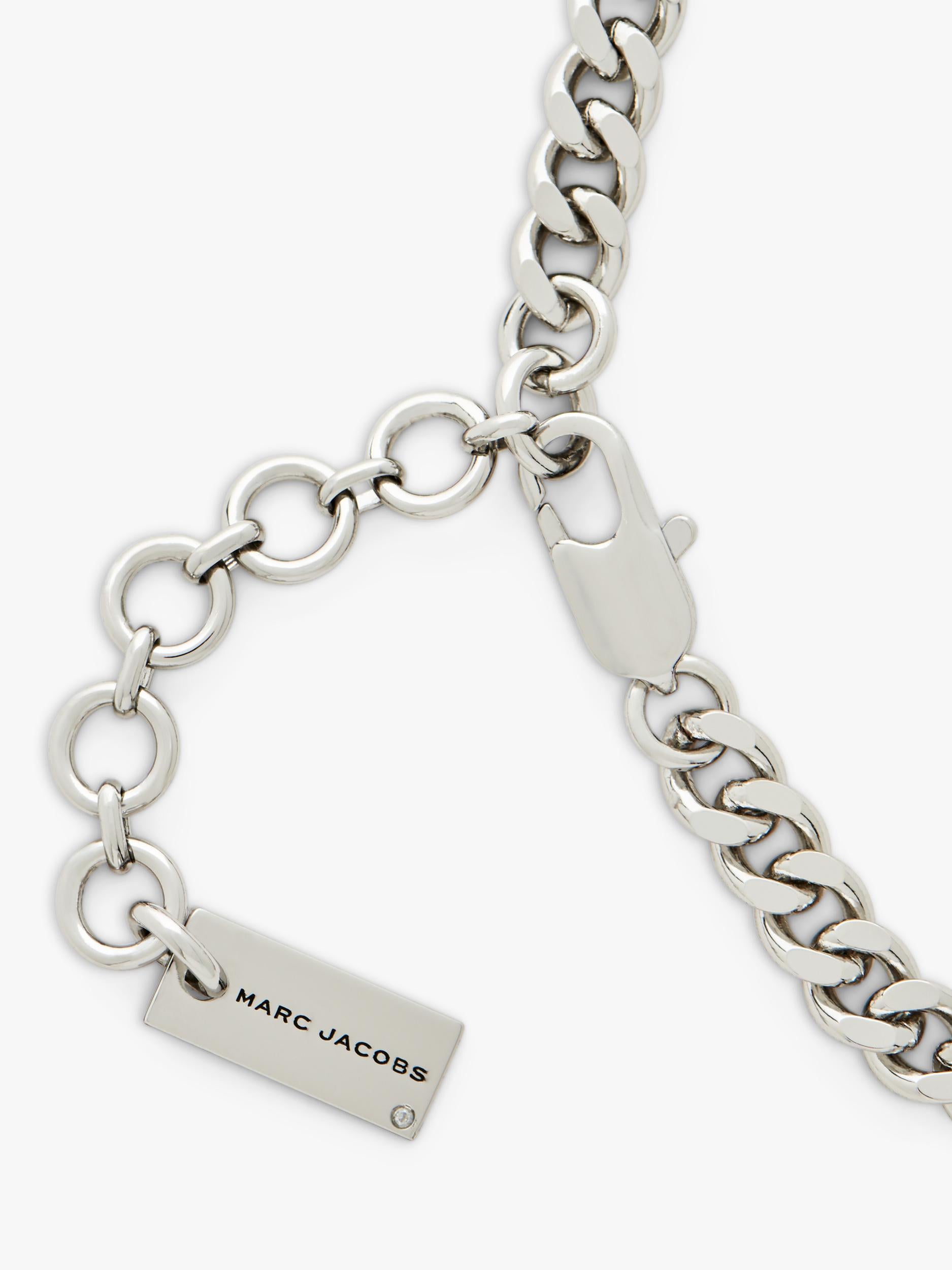 Marc Jacobs charm necklace silver Mini Icon, UK version