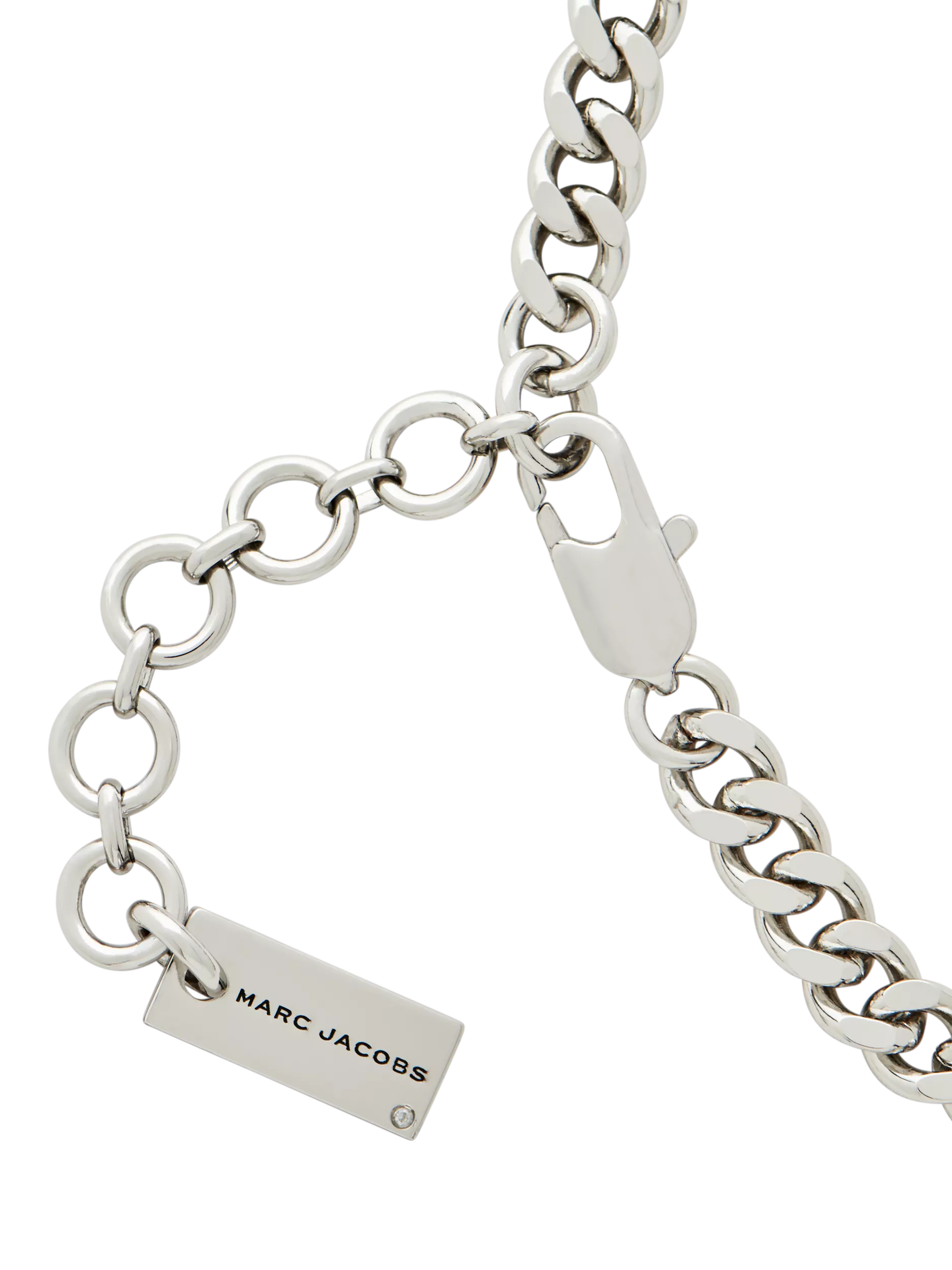 Marc Jacobs charm necklace silver Mini Icon, UK version