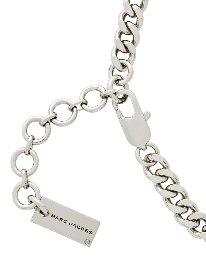 Marc Jacobs charm necklace silver Mini Icon, UK version