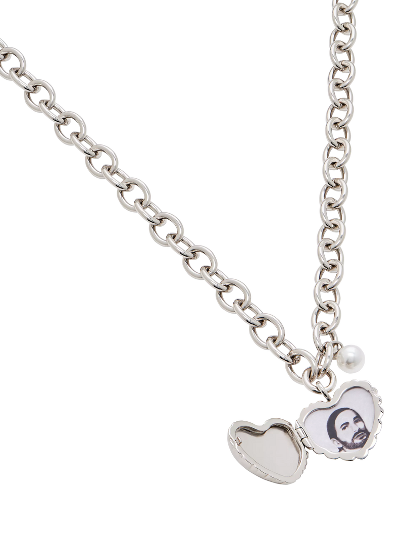 Marc Jacobs silver locket necklace, imported from the UK