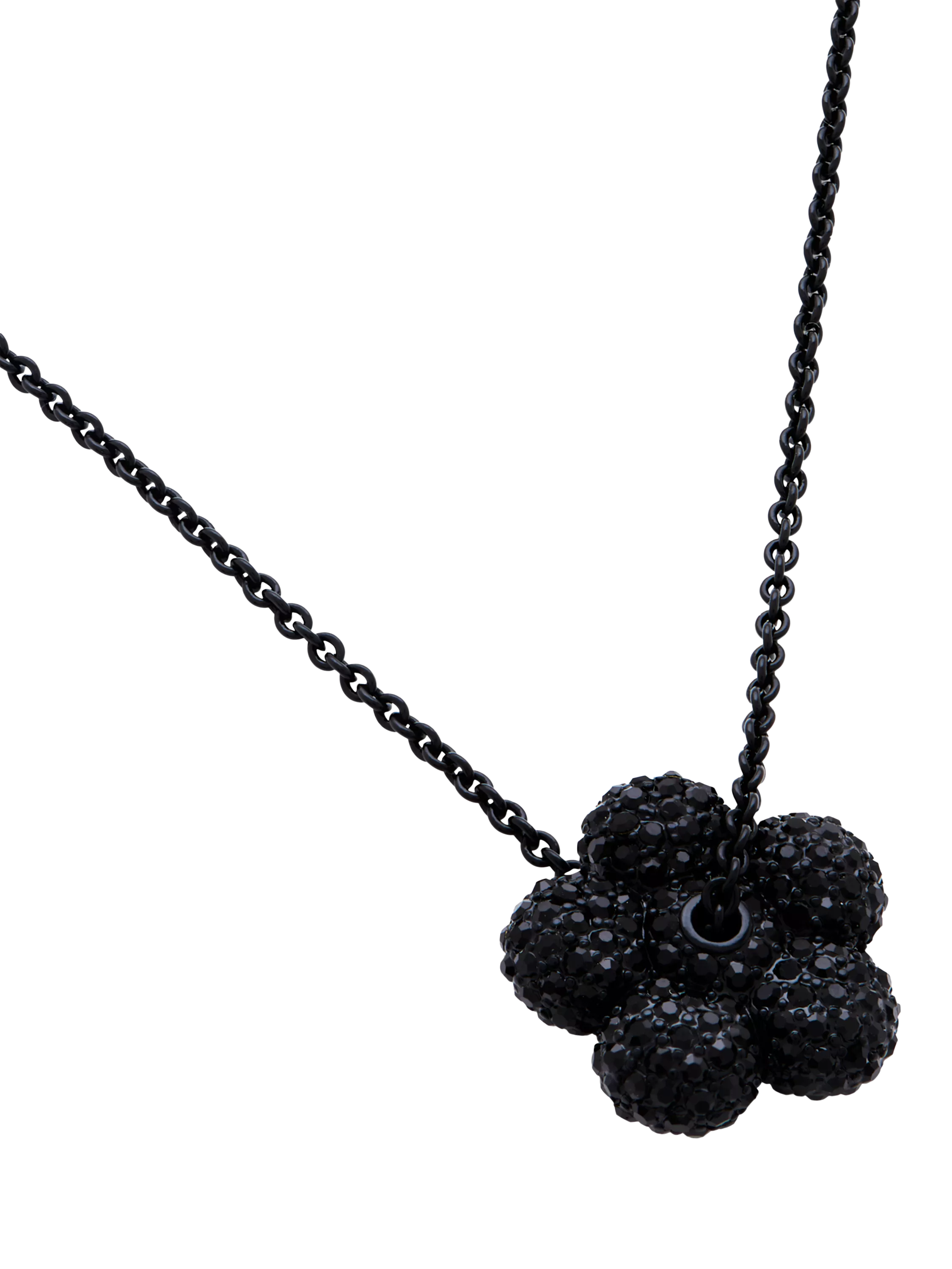 Marc Jacobs pave balloon daisy pendant black 46mm, imported from the UK