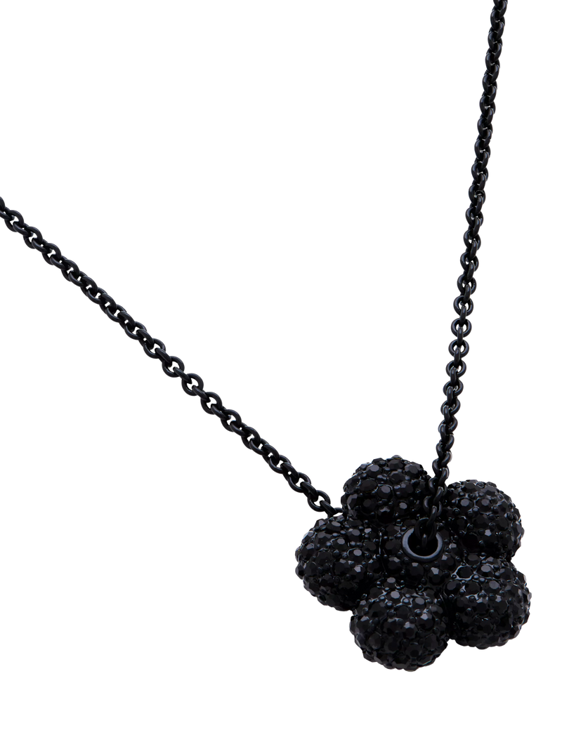 Marc Jacobs pave balloon daisy pendant black 46mm, imported from the UK