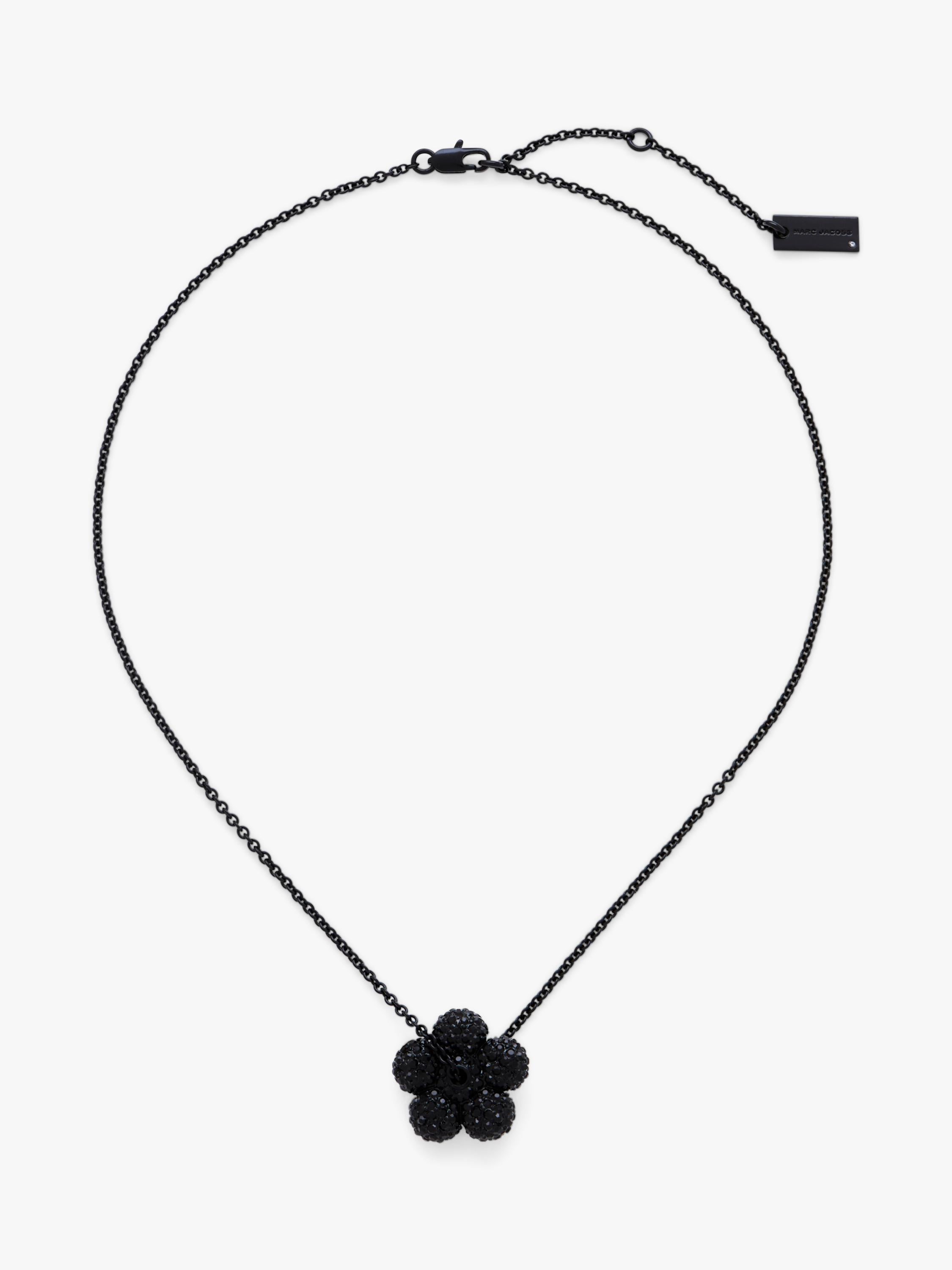 Marc Jacobs pave balloon daisy pendant black 46mm, imported from the UK