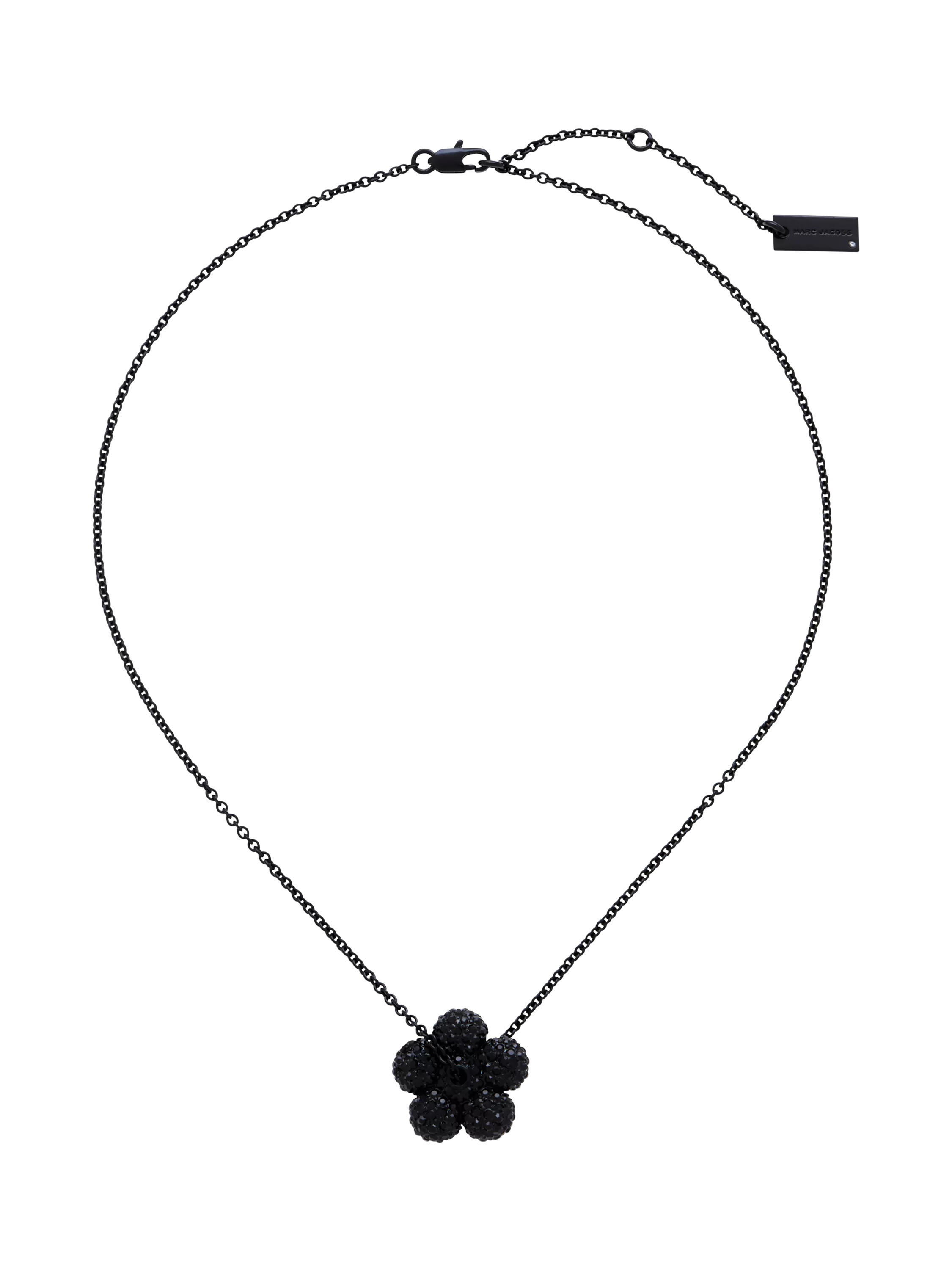 Marc Jacobs pave balloon daisy pendant black 46mm, imported from the UK