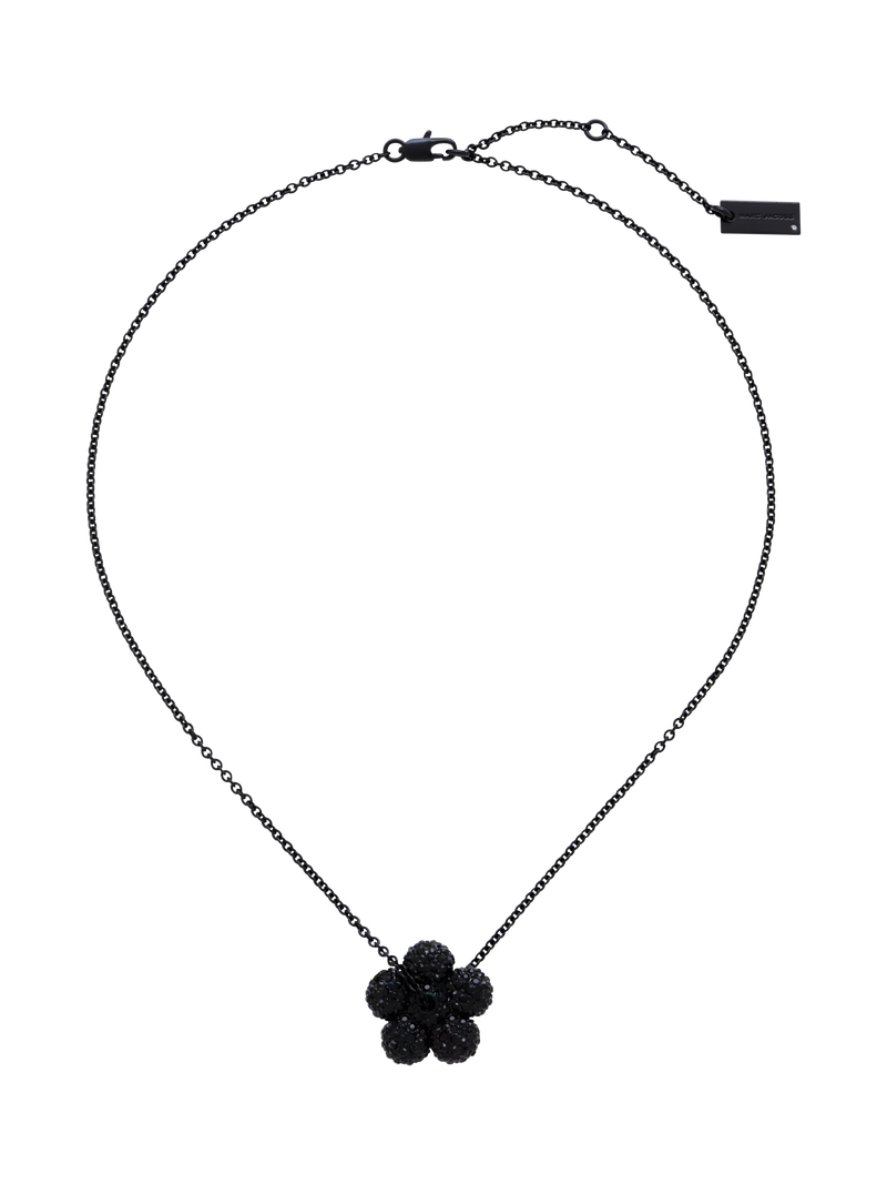 Marc Jacobs pave balloon daisy pendant black 46mm, imported from the UK