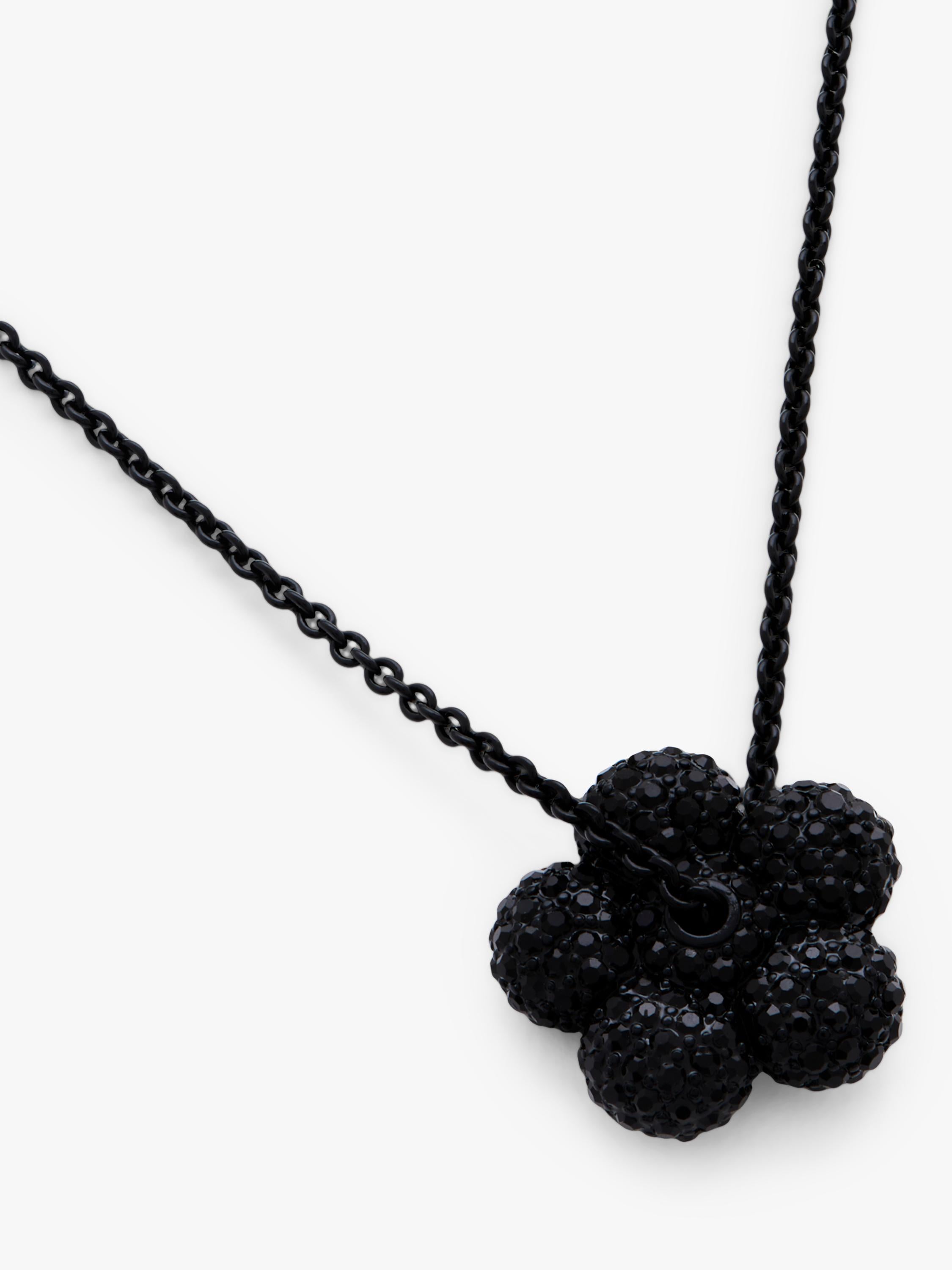 Marc Jacobs pave balloon daisy pendant black 46mm, imported from the UK