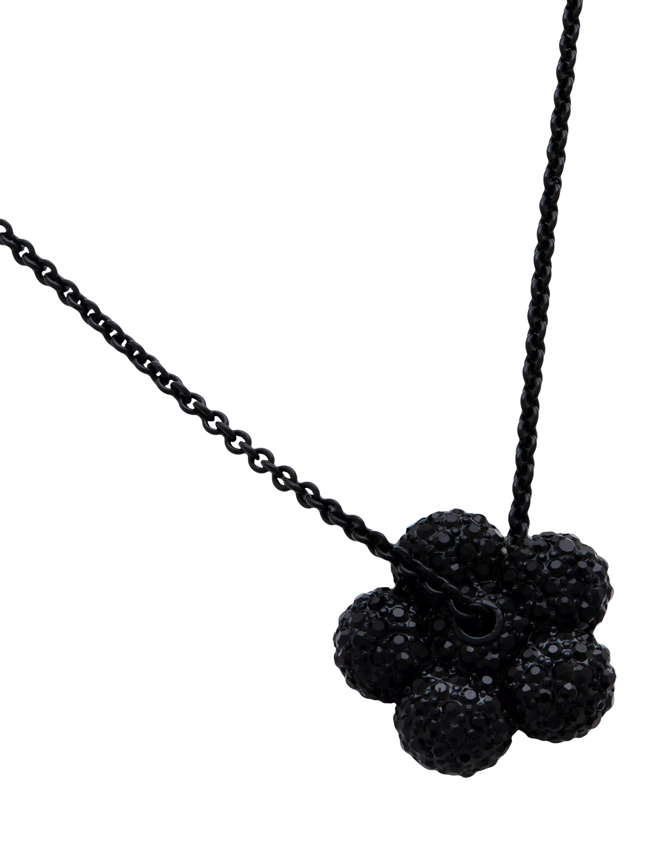 Marc Jacobs pave balloon daisy pendant black 46mm, imported from the UK
