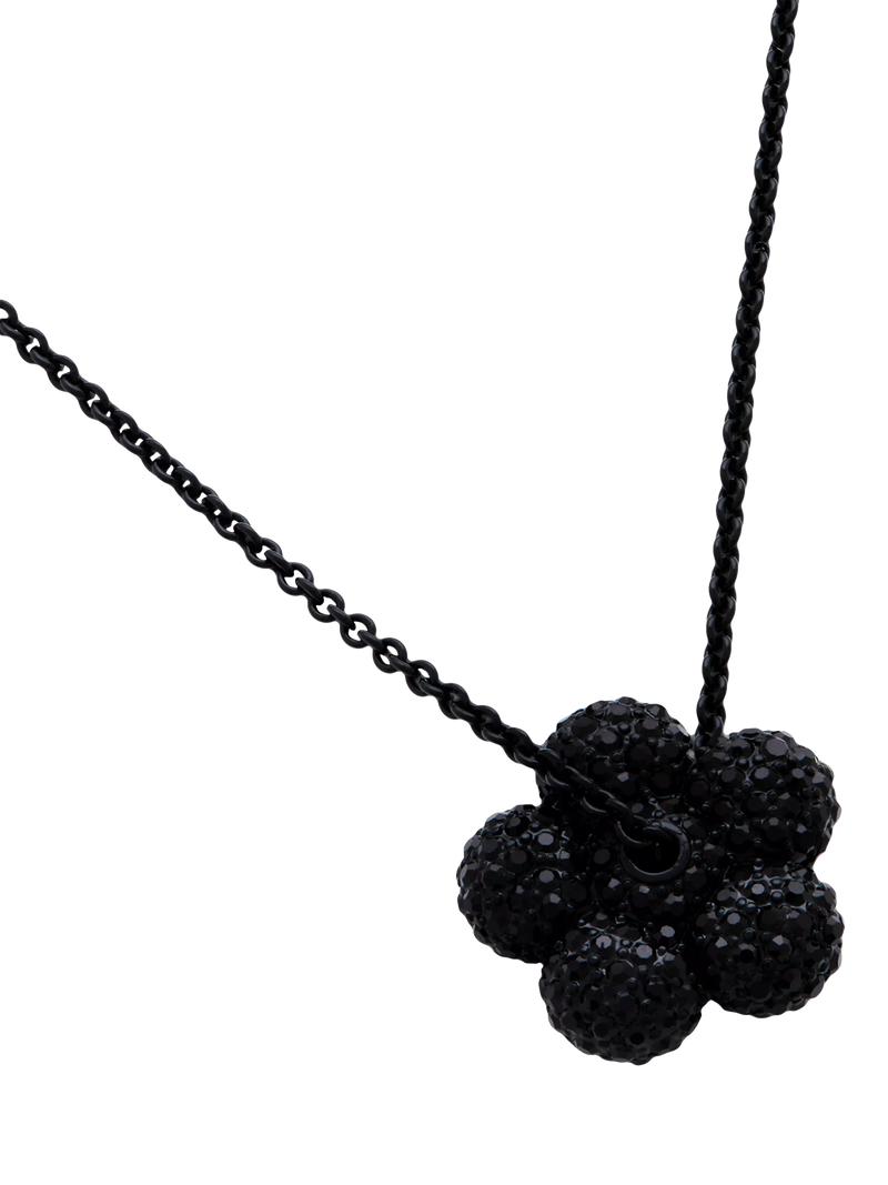Marc Jacobs pave balloon daisy pendant black 46mm, imported from the UK