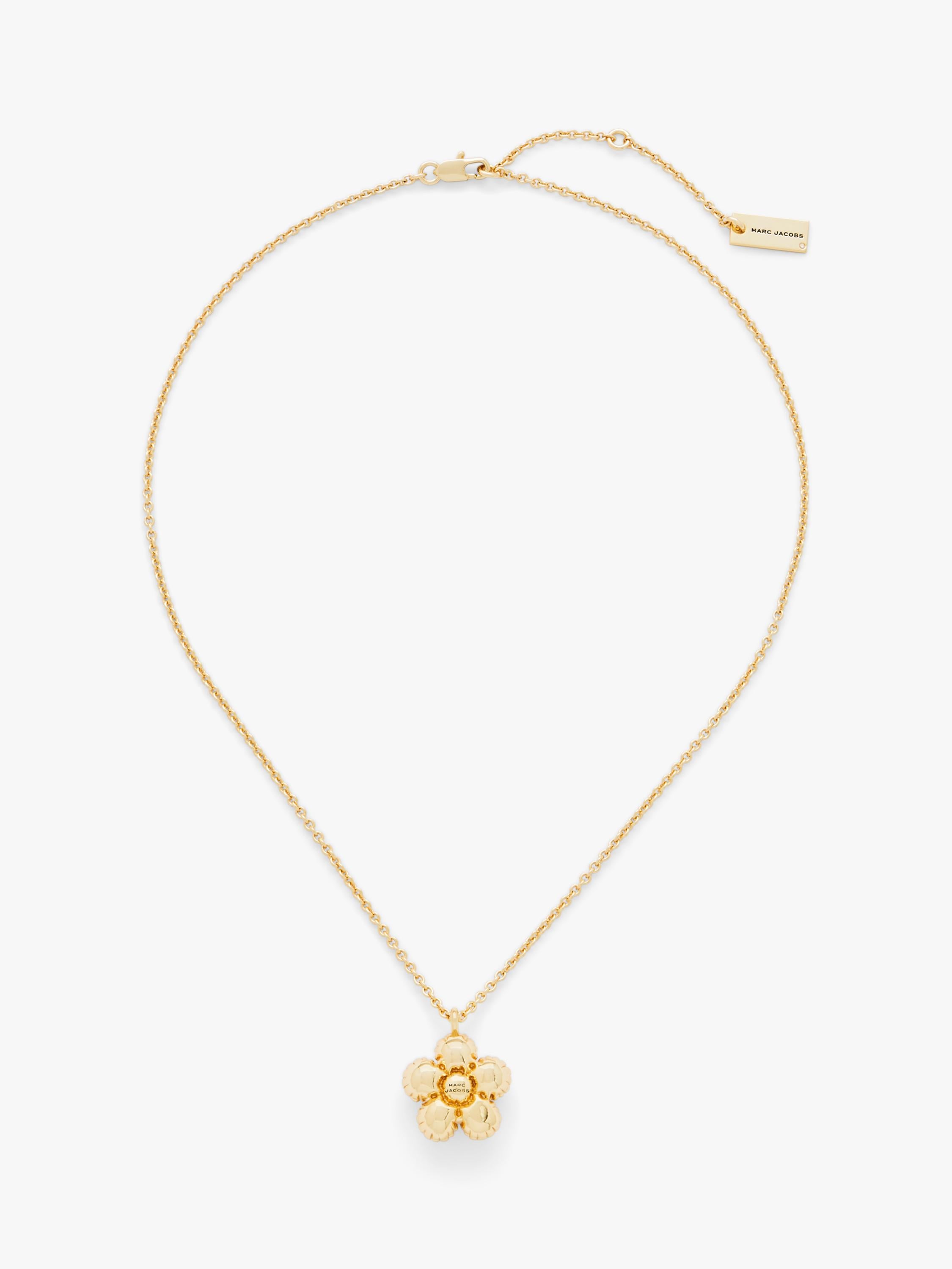 Marc Jacobs Balloon Daisy pendant gold tone - British product
