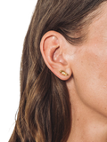 Eclectica gold plated stud earrings with Swarovski crystals, imported from the UK