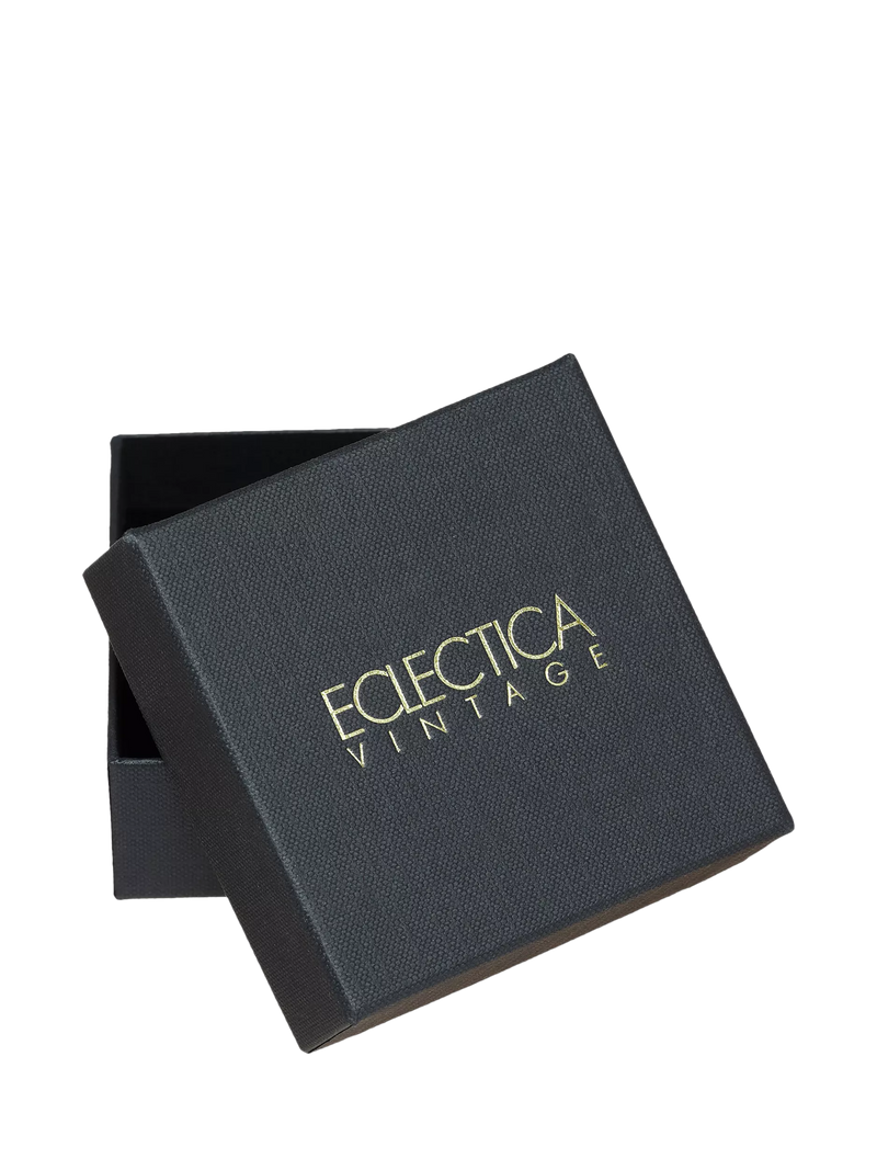 Eclectica gold plated stud earrings with Swarovski crystals, imported from the UK