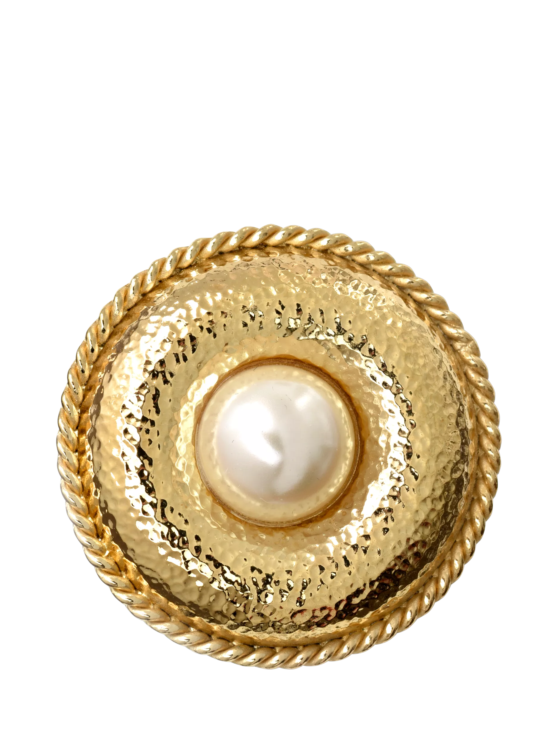 Eclectica faux pearl brooch with rope detail, imported from the UK