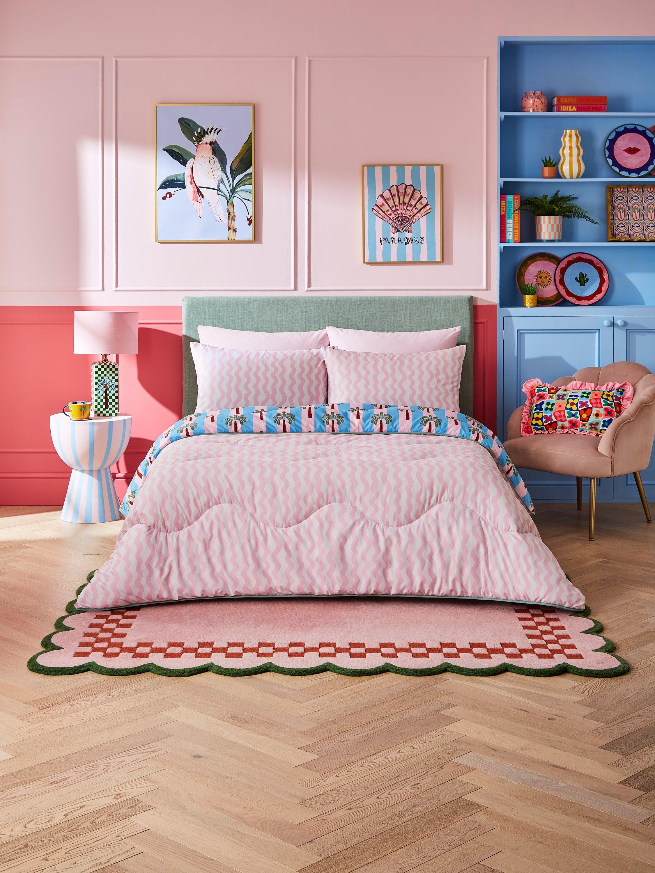Eleanor Bowmer coverless duvet set king size multicolour, imported from the UK