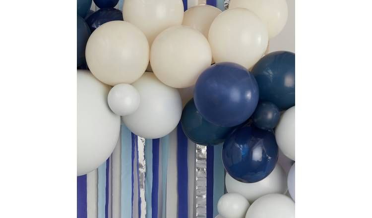 Ginger Ray Blue Cream Balloon Backdrop