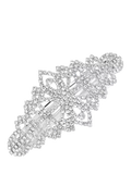 Jon Richard crystal diamante hair barrette in silver, UK version