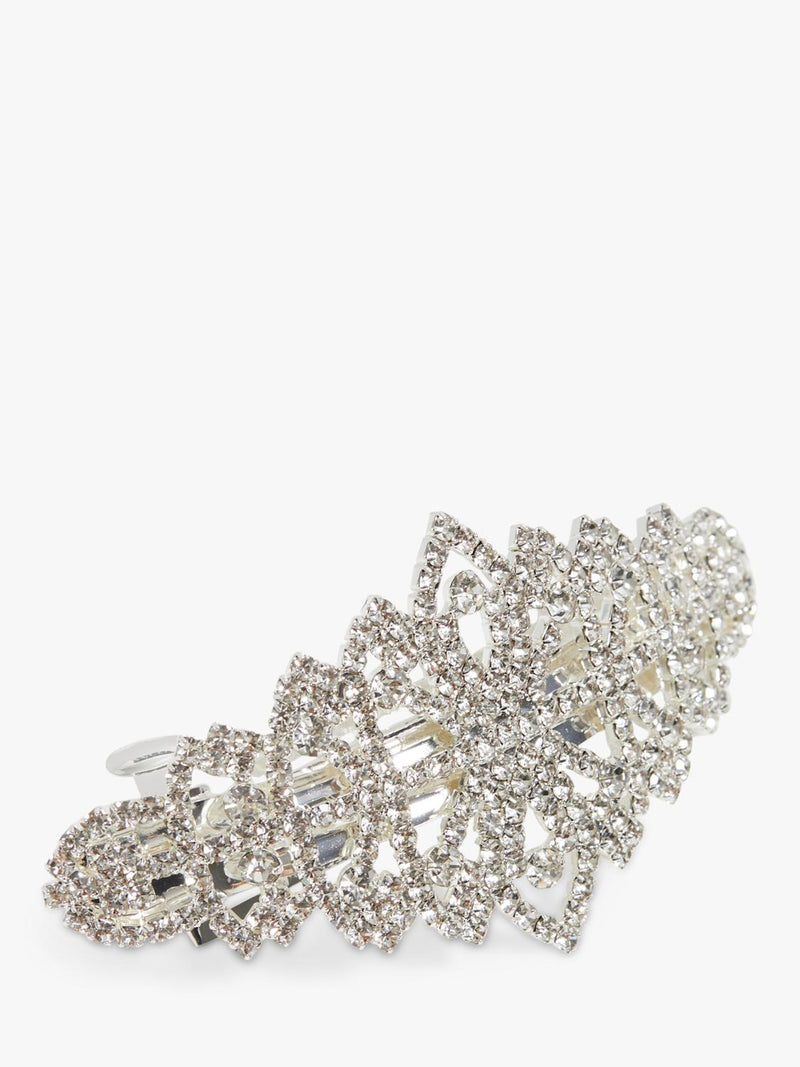 Jon Richard crystal diamante hair barrette in silver, UK version