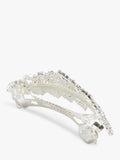 Jon Richard crystal diamante hair barrette in silver, UK version