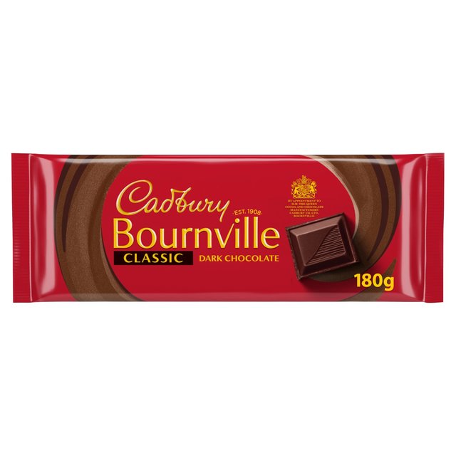 Cadbury Bournville Classic Dark Chocolate Bar   180g