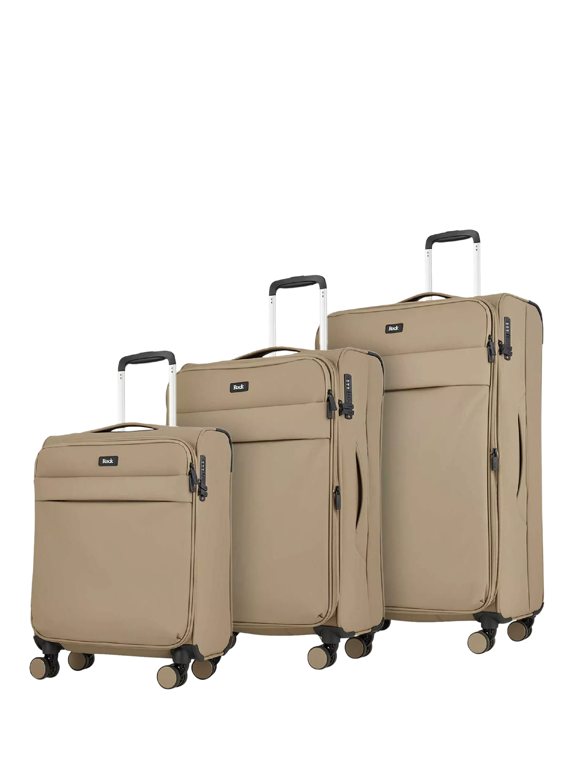 Rock Harper soft shell suitcase set 8 wheels, imported from the UK