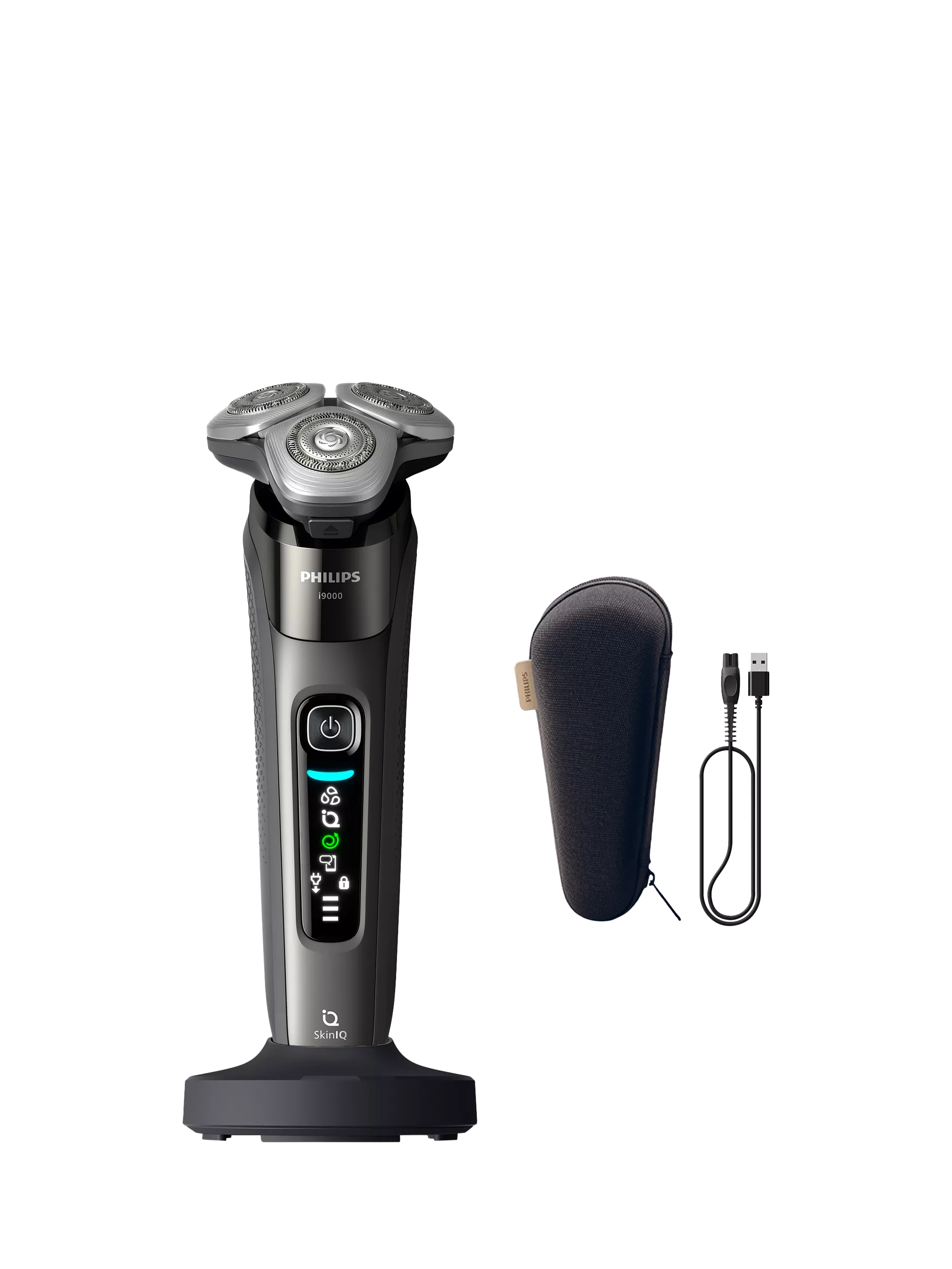 Philips i9000 Prestige wet dry electric shaver dark slate, imported from the UK