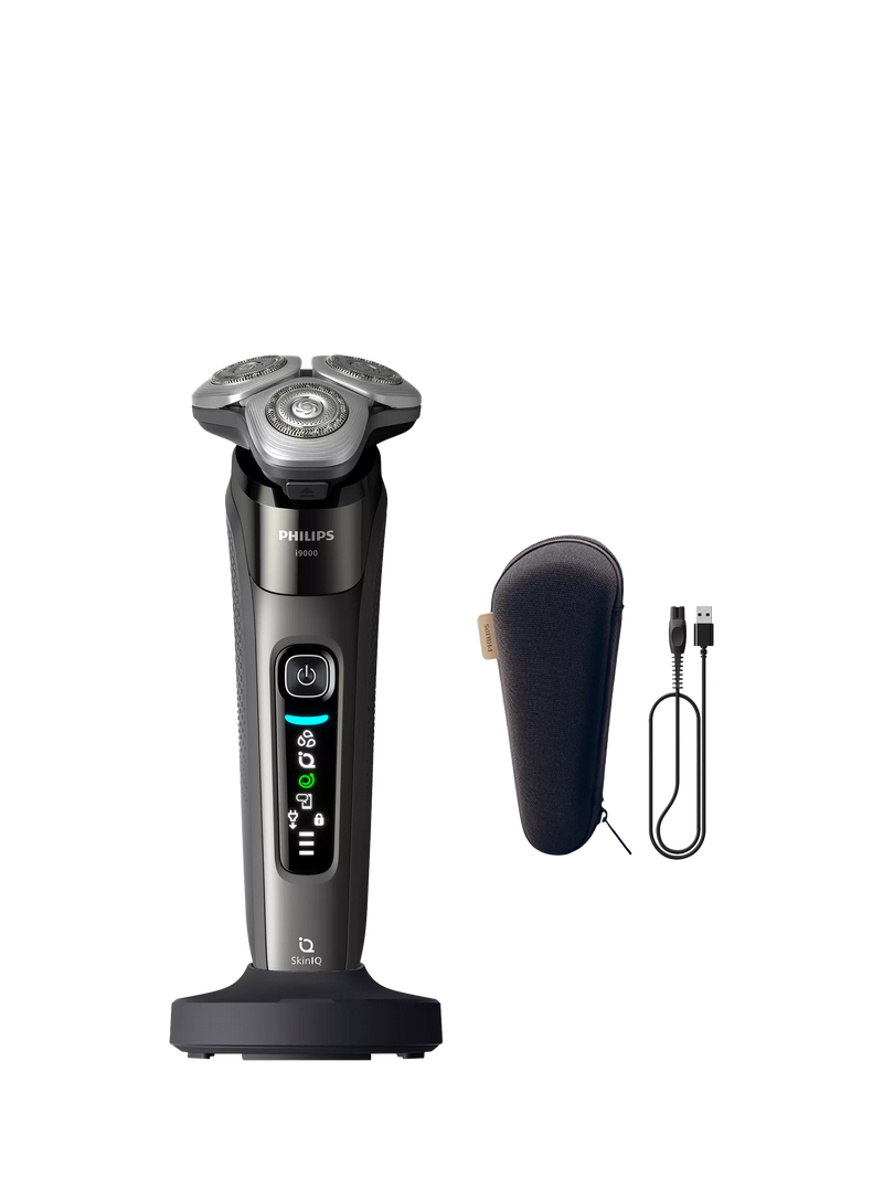 Philips i9000 Prestige wet dry electric shaver dark slate, imported from the UK