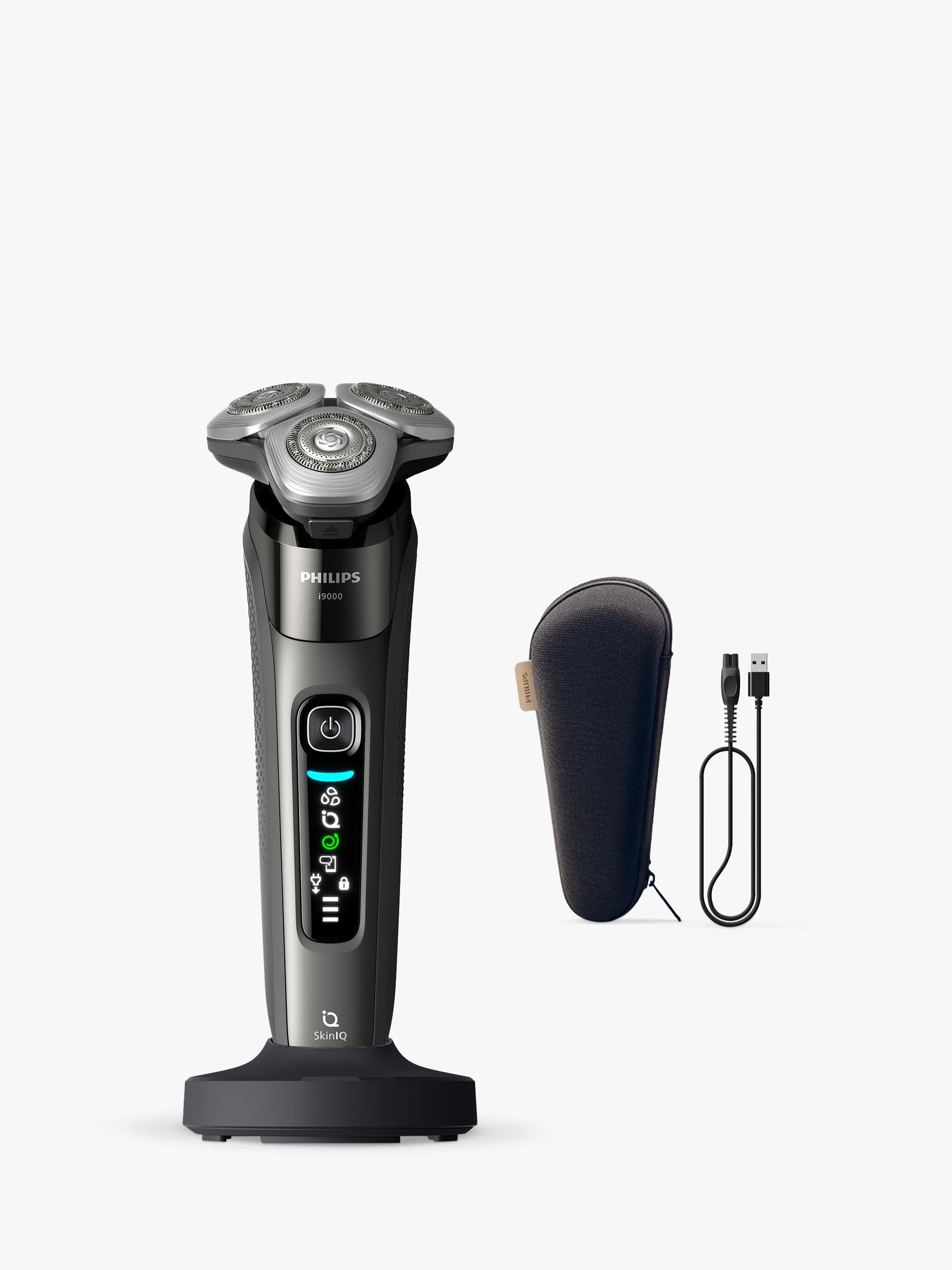 Philips i9000 Prestige wet dry electric shaver dark slate, imported from the UK