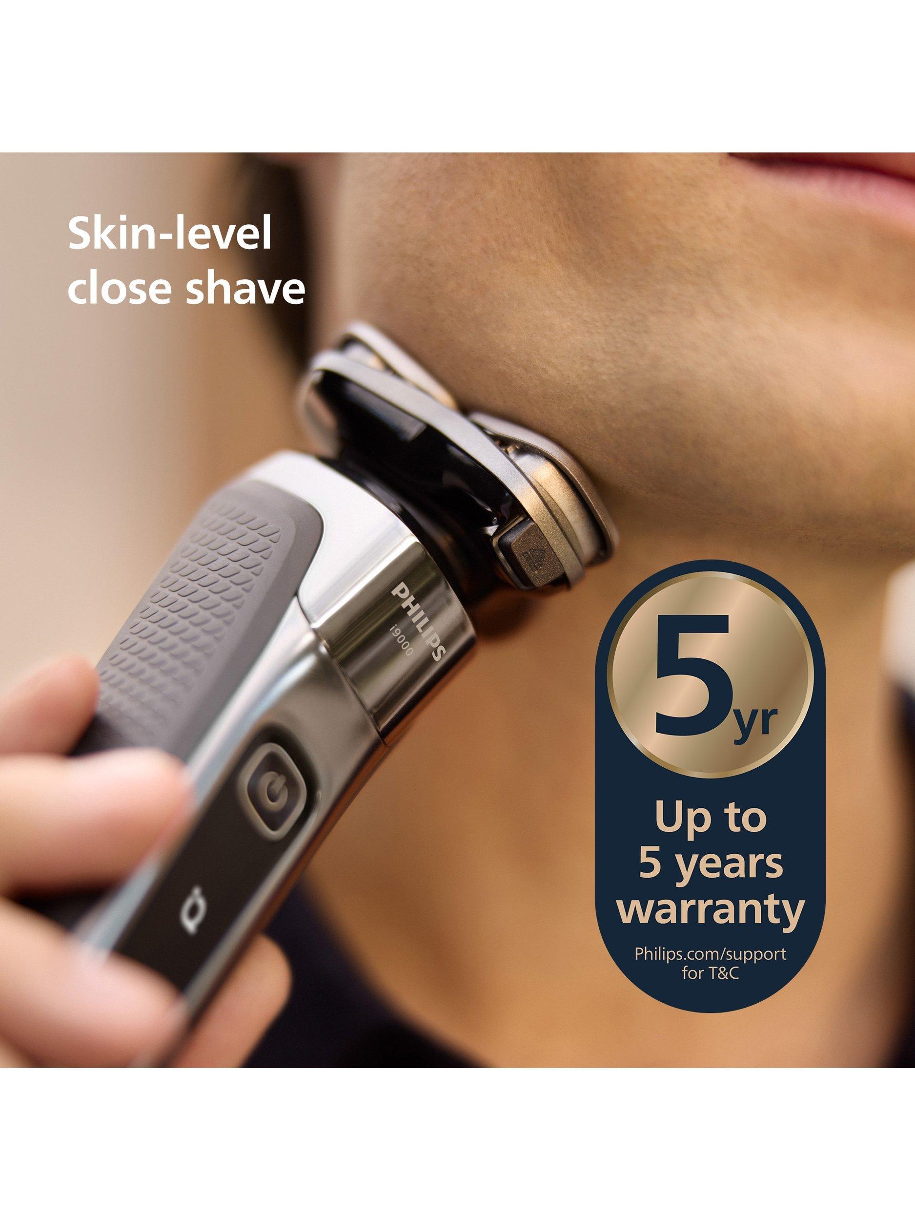 Philips i9000 Prestige wet dry electric shaver dark slate, imported from the UK
