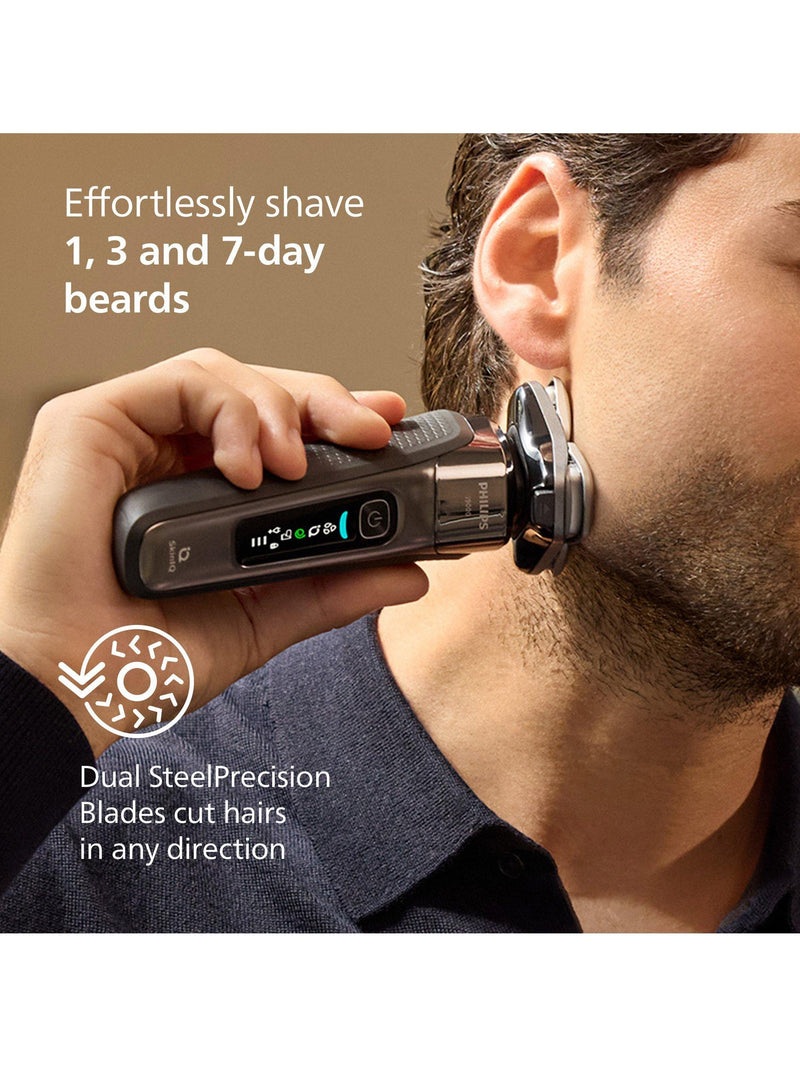 Philips i9000 Prestige wet dry electric shaver dark slate, imported from the UK