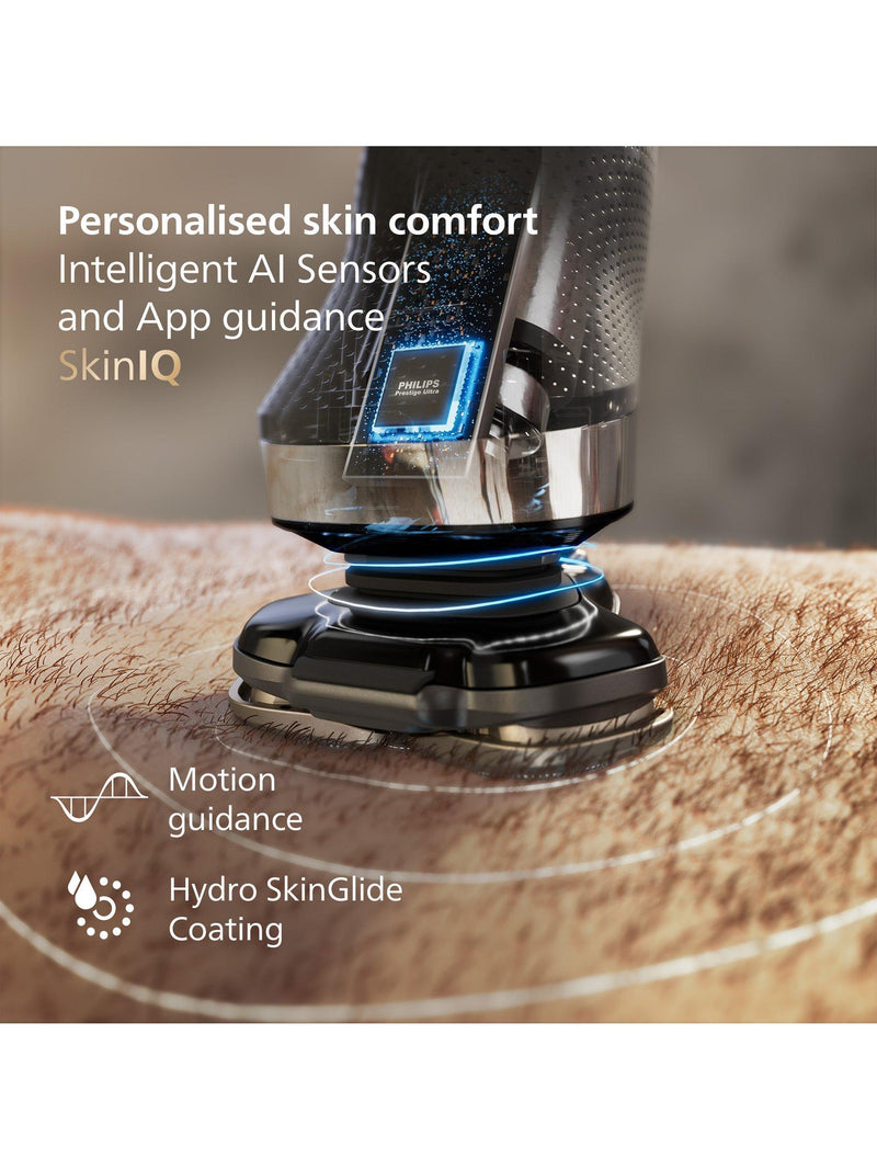 Philips i9000 Prestige wet dry electric shaver dark slate, imported from the UK