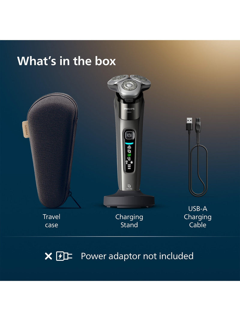 Philips i9000 Prestige wet dry electric shaver dark slate, imported from the UK