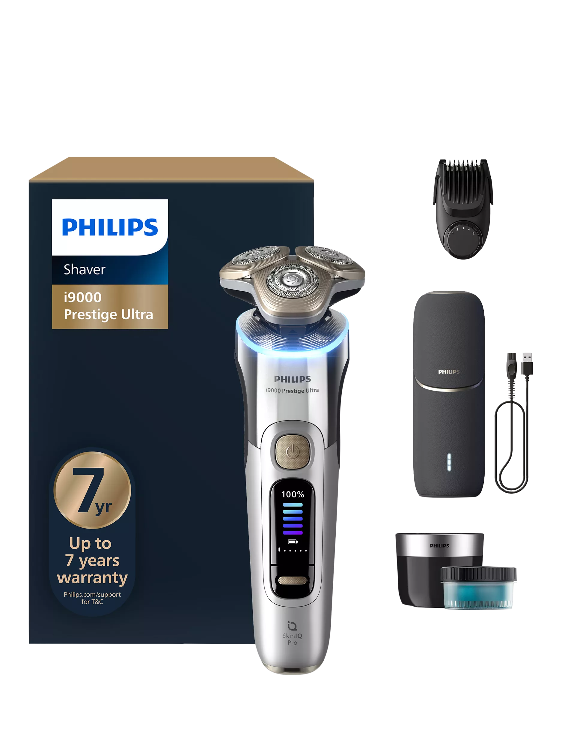 Philips i9000 Prestige Ultra Shaver Chrome (British brand)