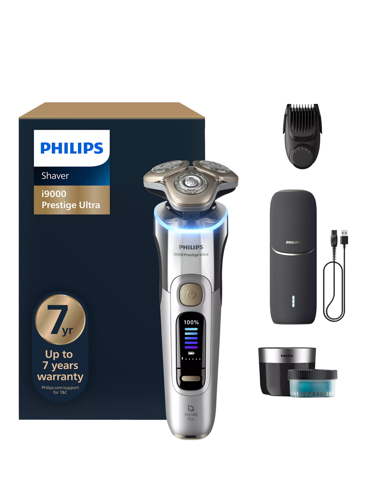 Philips i9000 Prestige Ultra Shaver Chrome (British brand)