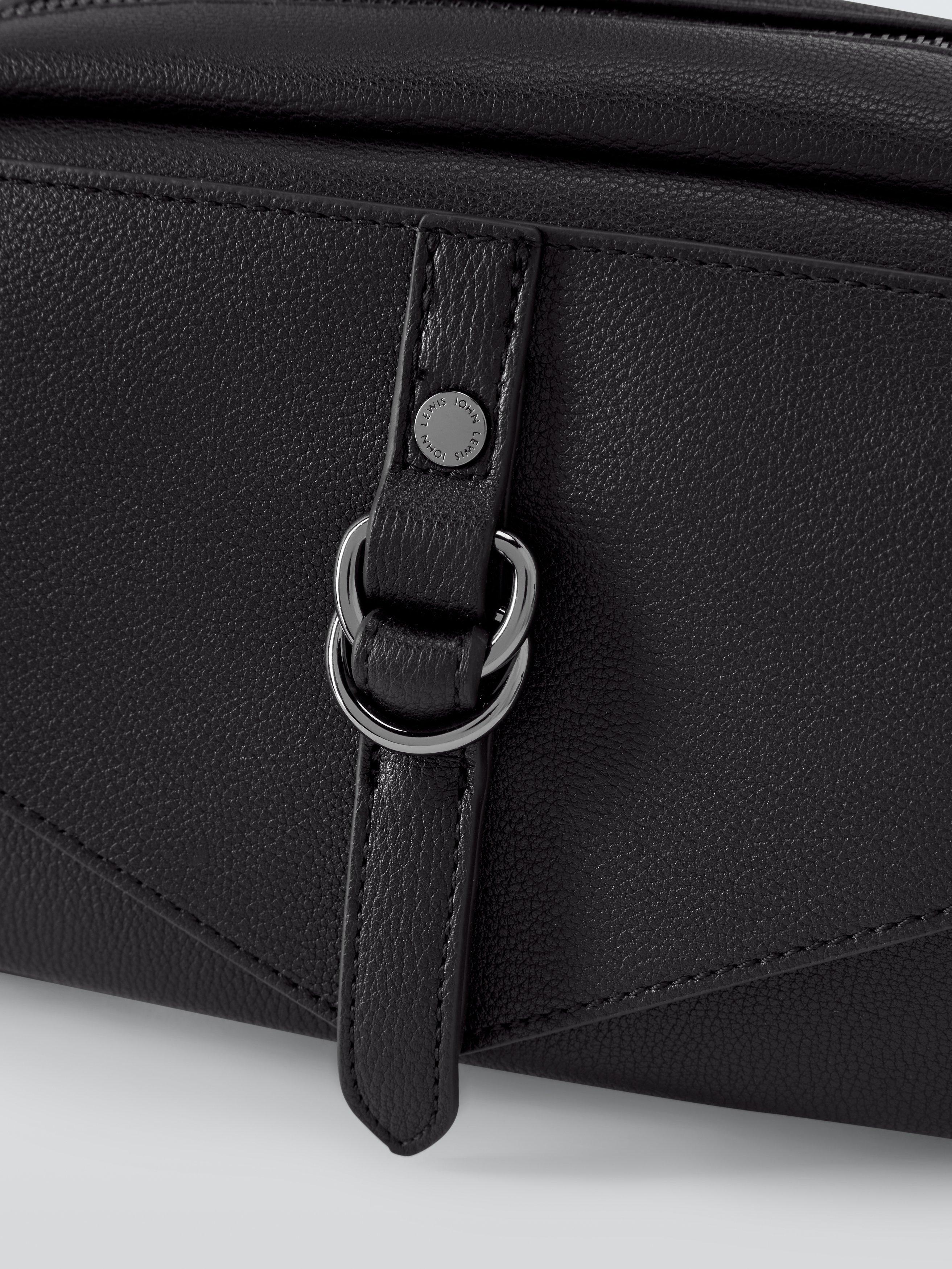 John Lewis Small Utility Crossbody Bag in Black - British product