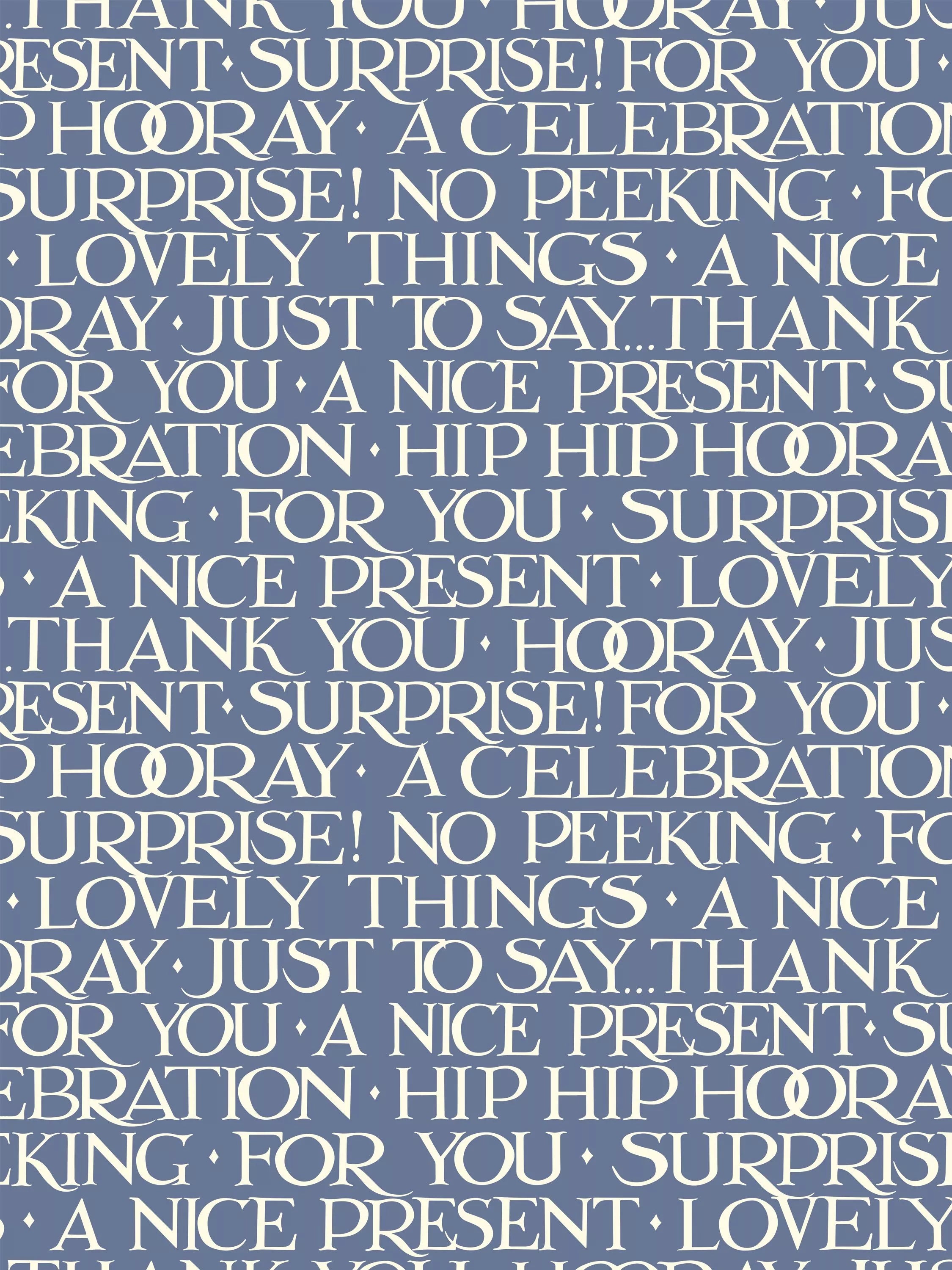 Emma Bridgewater No Peeking wrapping paper 3m roll - British product