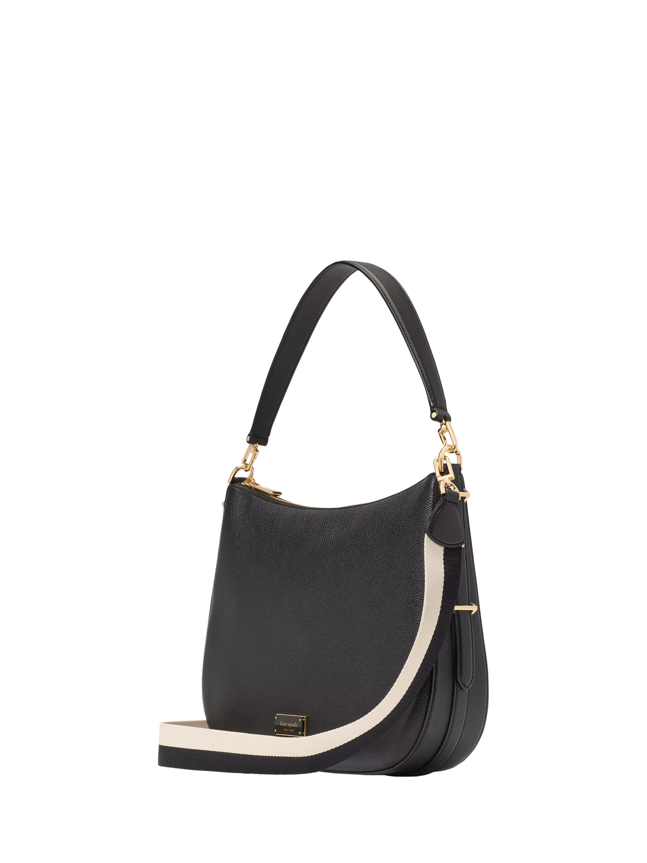 kate spade new york large hobo bag pebble leather, imported from the UK