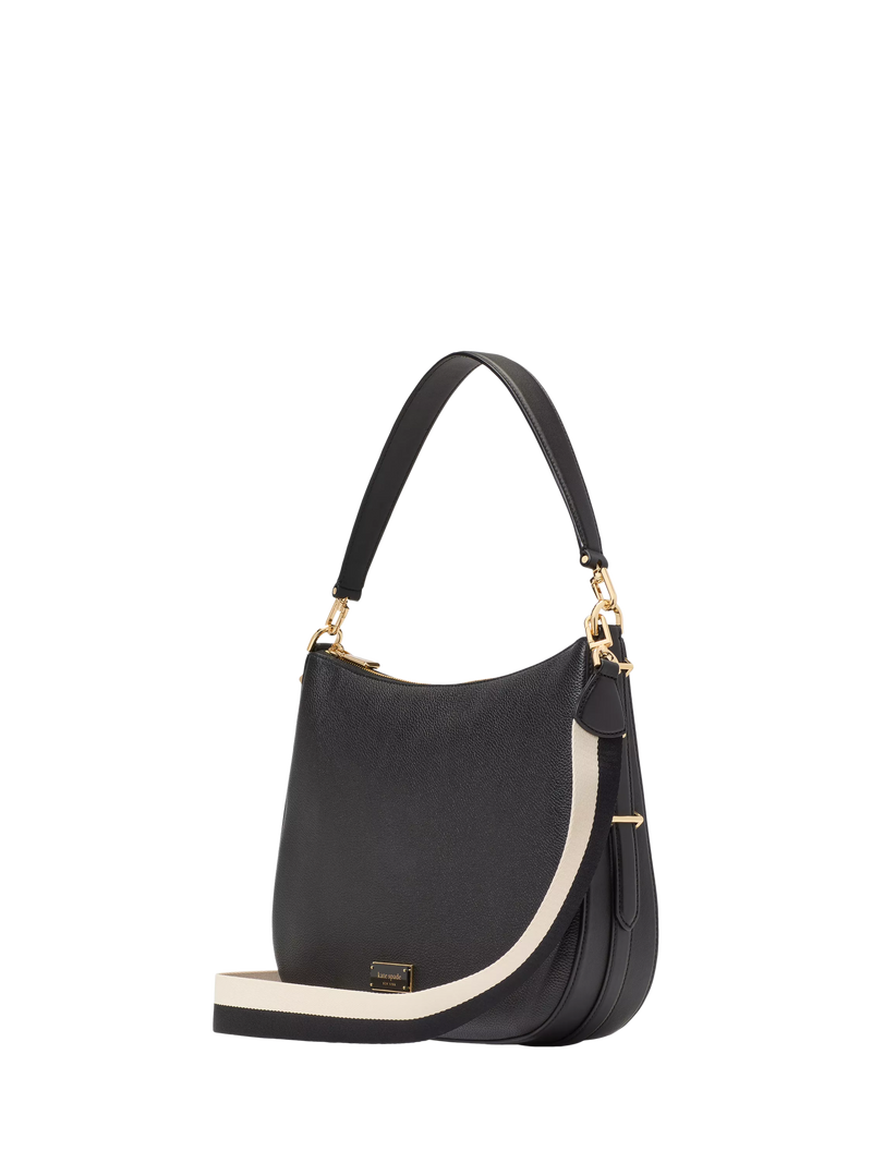 kate spade new york large hobo bag pebble leather, imported from the UK