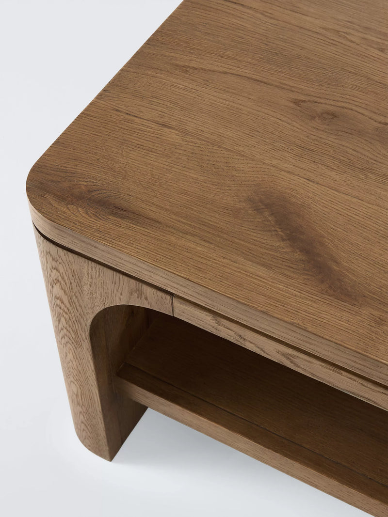 John Lewis Solace cracked oak coffee table 120cm wide, imported from the UK