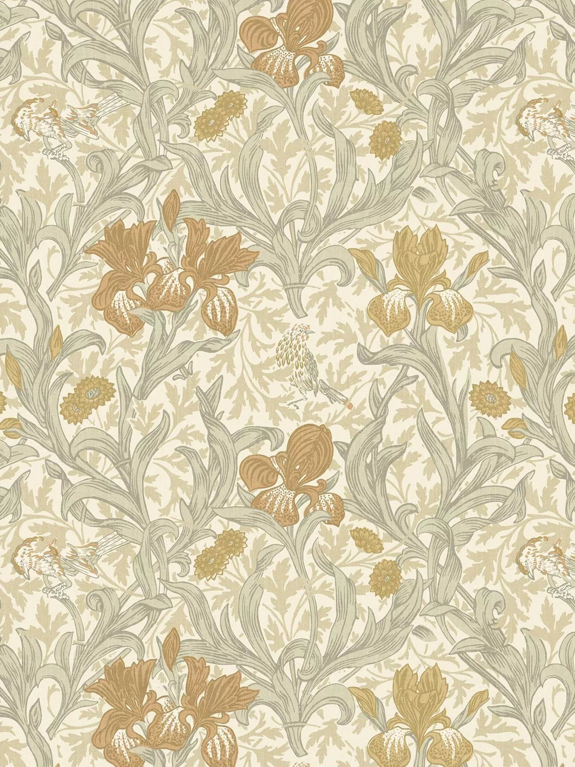 William Morris At Home Iris furnishing fabric 138cm width (British brand)