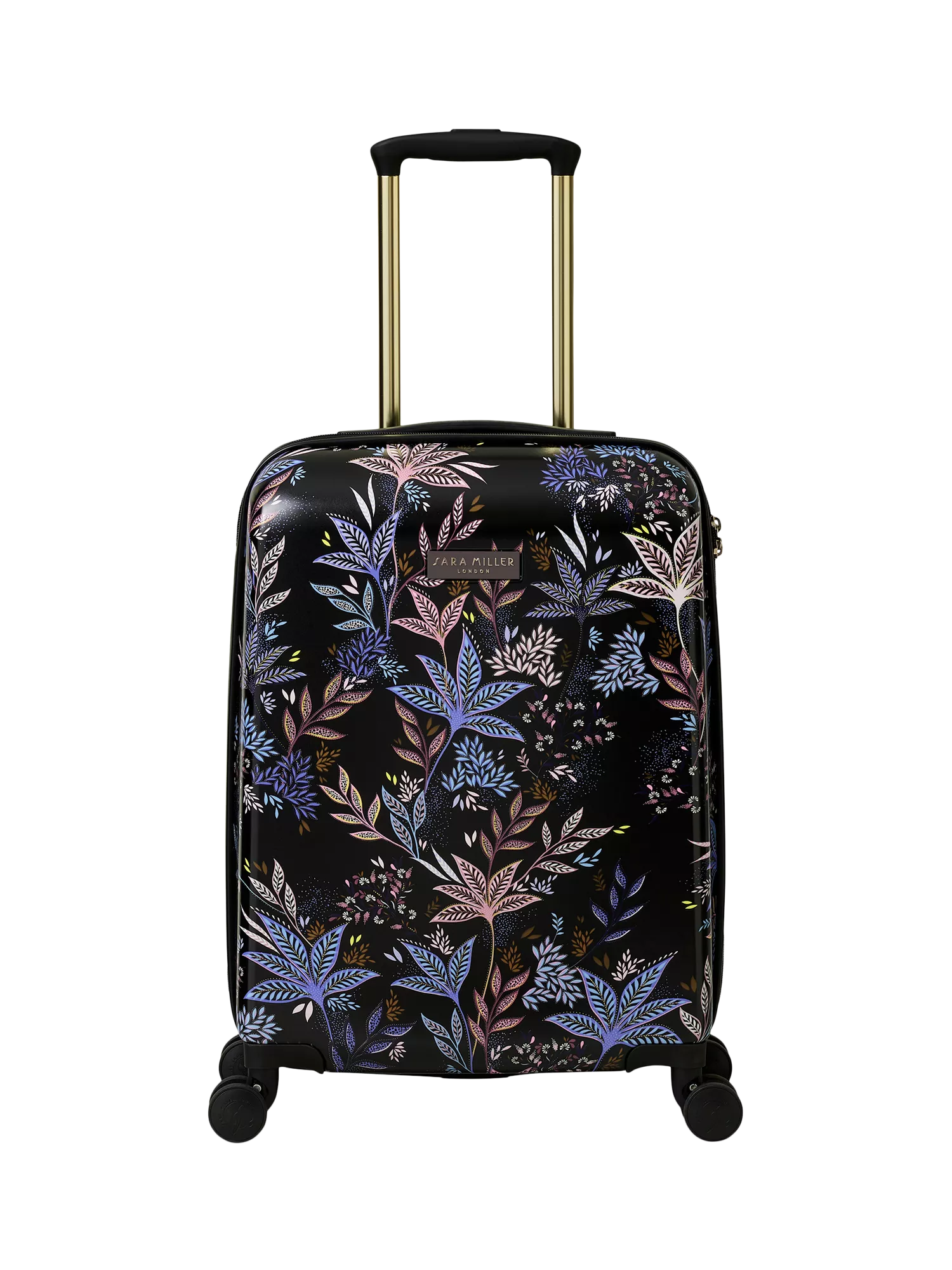 Sara Miller Black Botanic cabin suitcase 54cm - British product