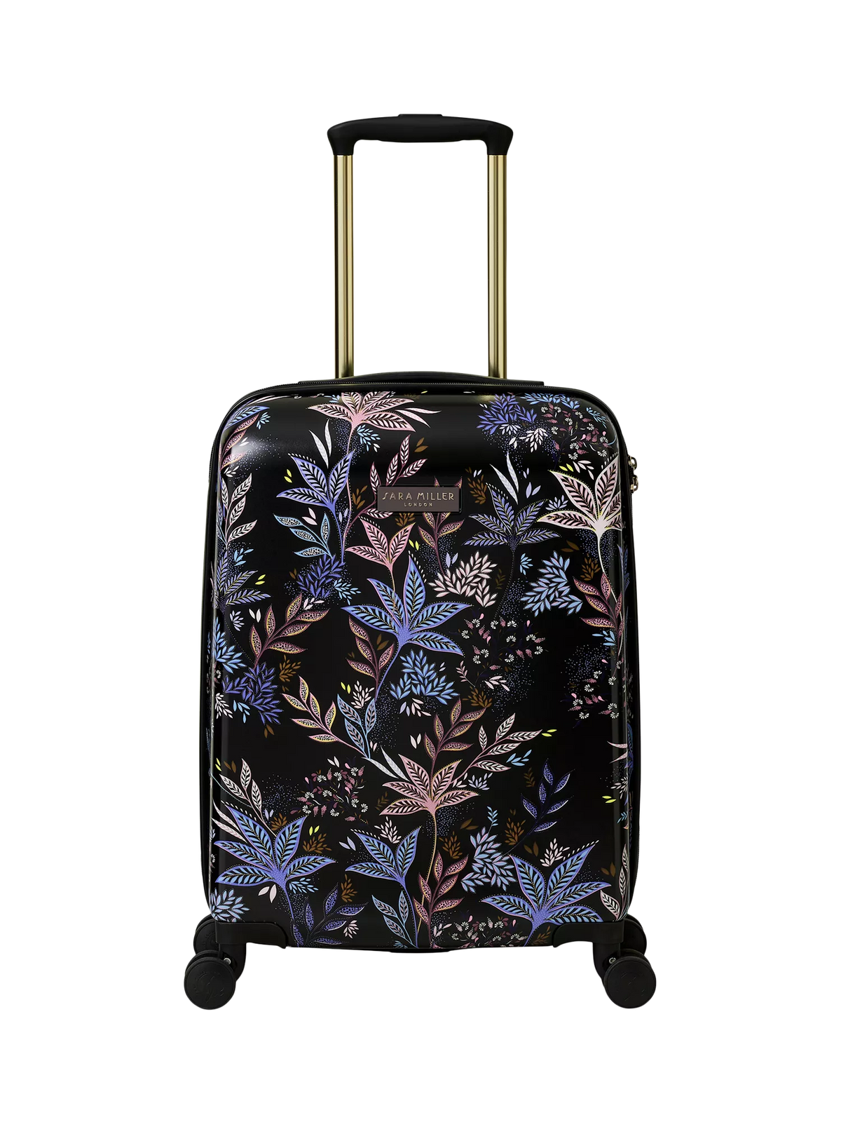 Sara Miller Black Botanic cabin suitcase 54cm - British product