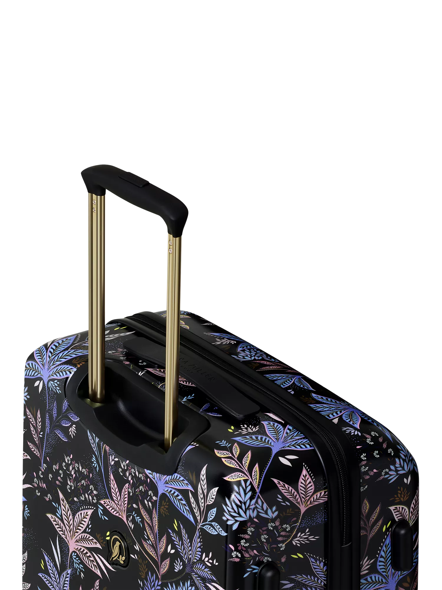 Sara Miller Black Botanic cabin suitcase 54cm - British product