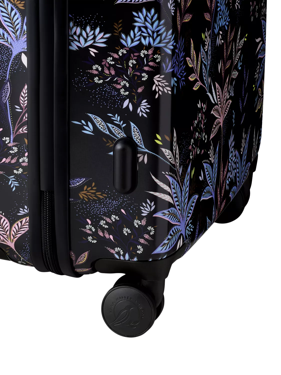 Sara Miller Black Botanic cabin suitcase 54cm - British product