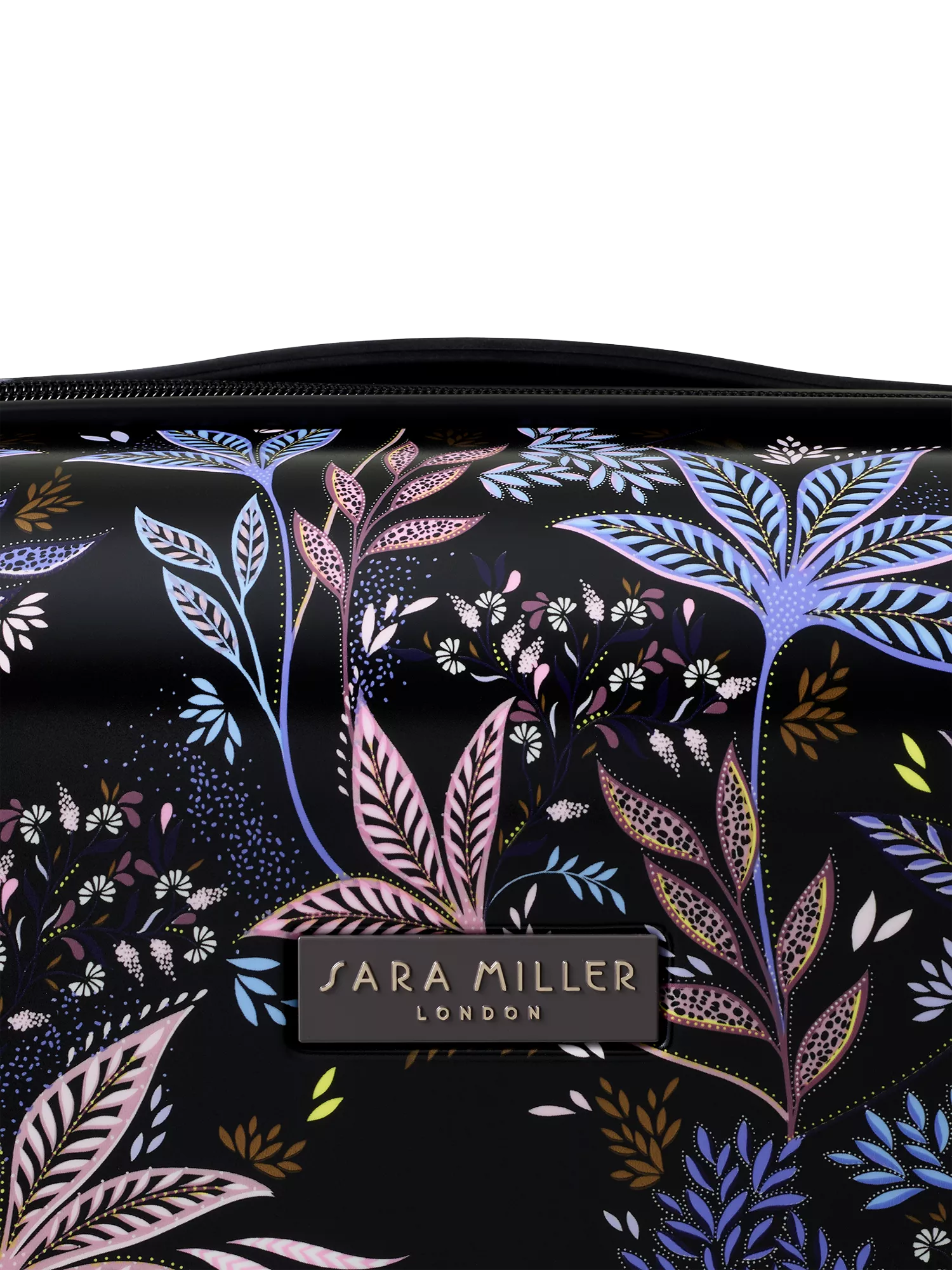 Sara Miller Black Botanic cabin suitcase 54cm - British product