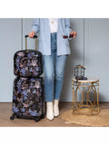 Sara Miller Black Botanic cabin suitcase 54cm - British product