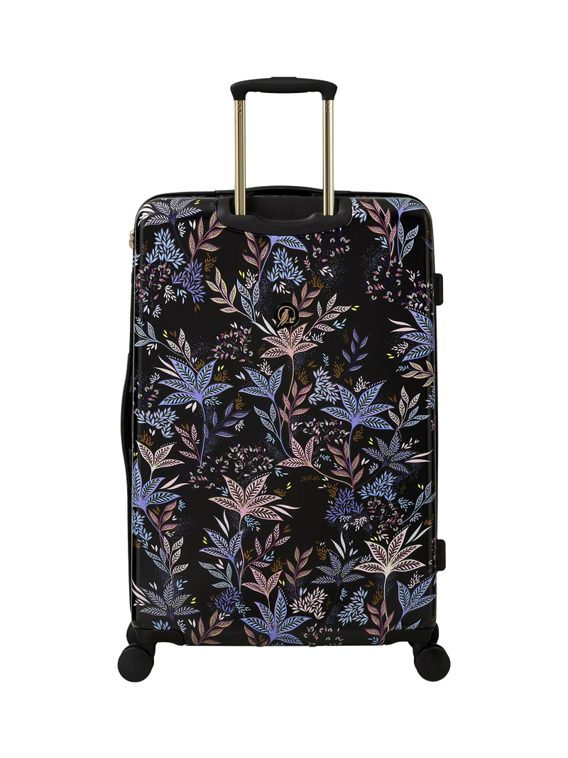 Sara Miller black botanic large trolley suitcase 77cm, UK version