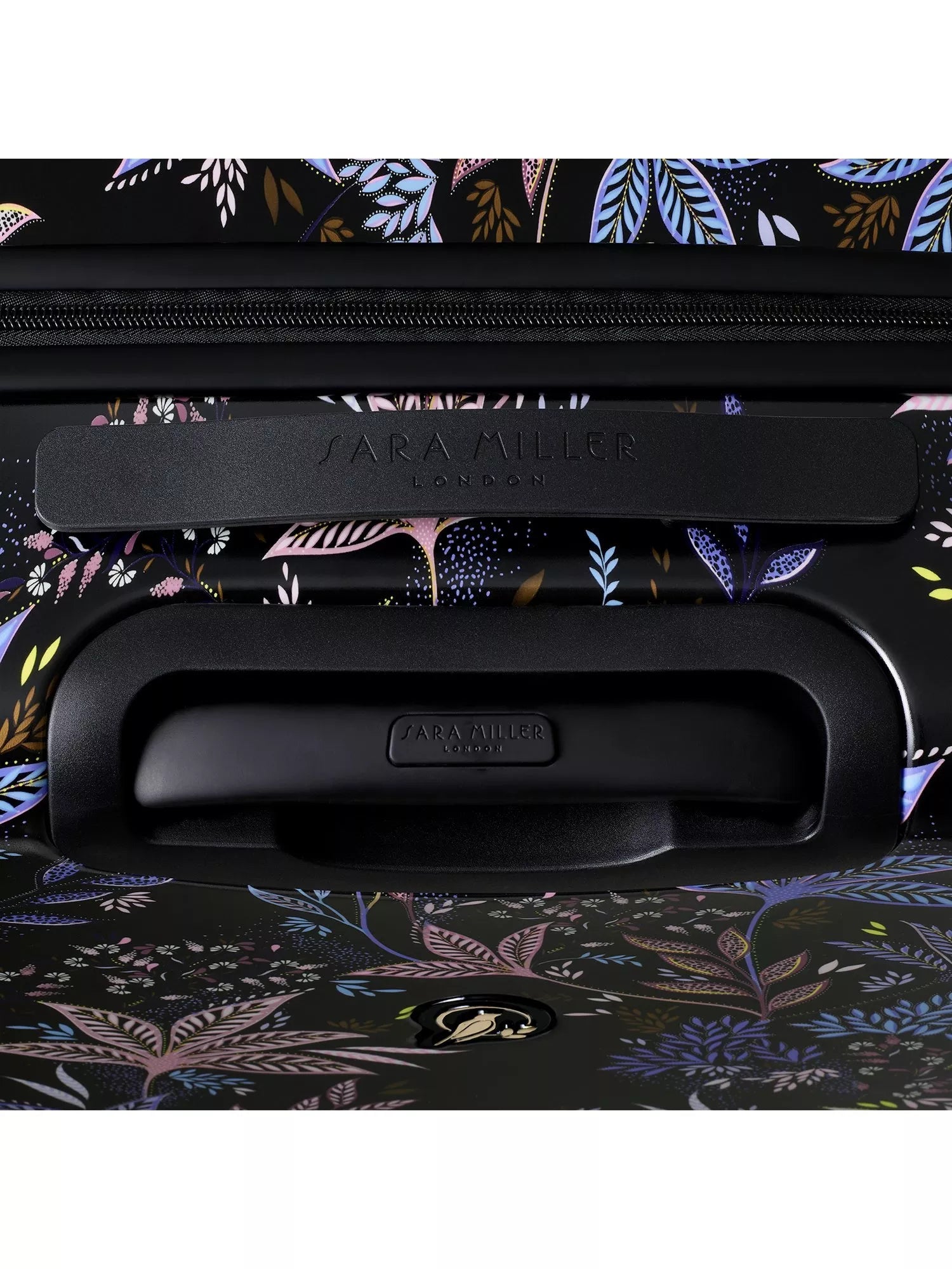 Sara Miller black botanic large trolley suitcase 77cm, UK version
