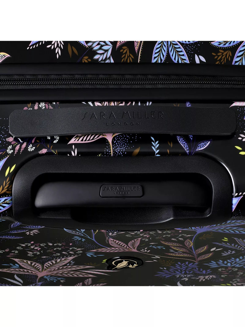 Sara Miller black botanic large trolley suitcase 77cm, UK version
