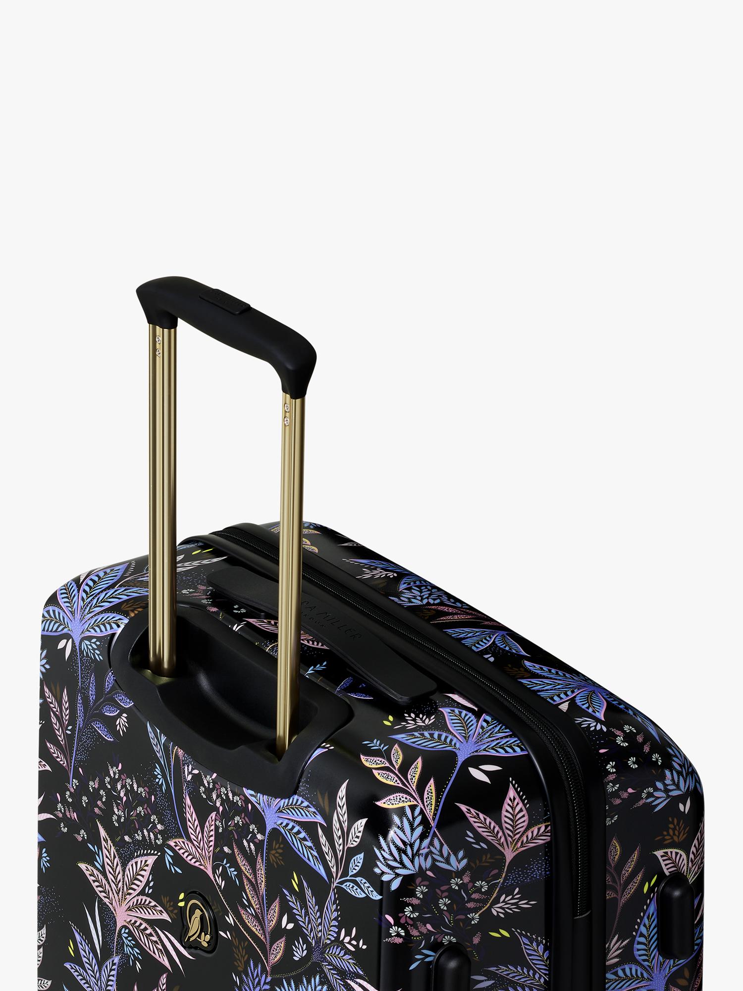 Sara Miller black botanic large trolley suitcase 77cm, UK version