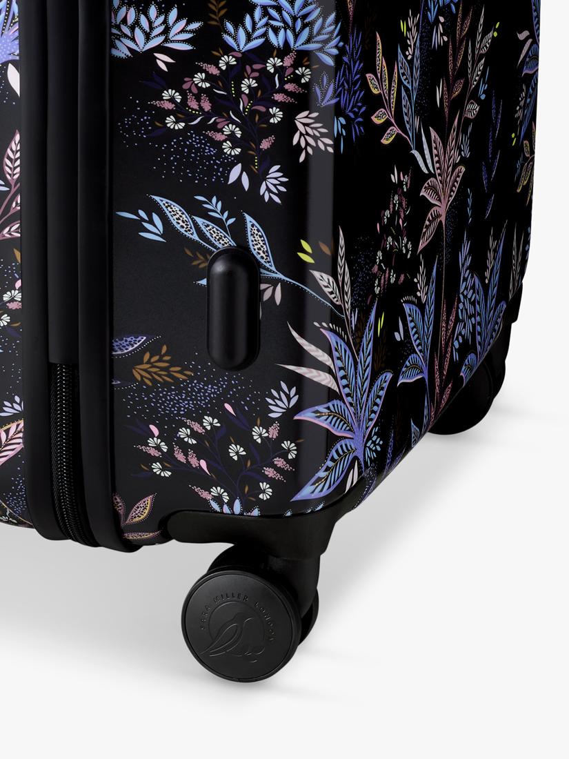 Sara Miller black botanic large trolley suitcase 77cm, UK version