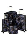 Sara Miller black botanic large trolley suitcase 77cm, UK version